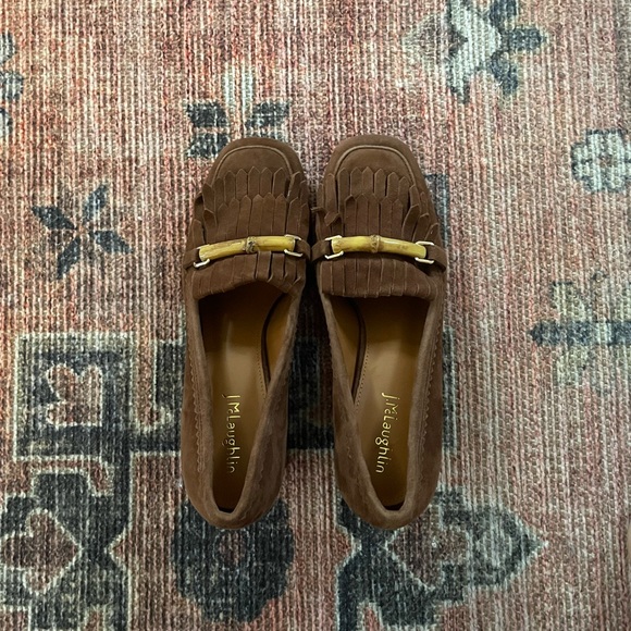 J. McLaughlin Shoes J Mclaughlin Suede Penny Loafer Block Heels Poshmark